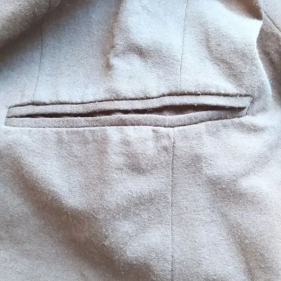 Zara Basic Soft Stretch Jersey 2 Pocket Blazer Black Size XS - Picture 10 of 10